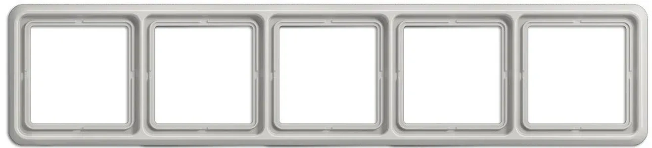 Изображение Рамка пятерная, горизонтальная/вертикальная, Jung CD 500, светло серый CD585LG CD 500