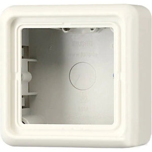 Изображение Коробка одинарная для накладного монтажа CD слоновая кость CD581AW CD 500