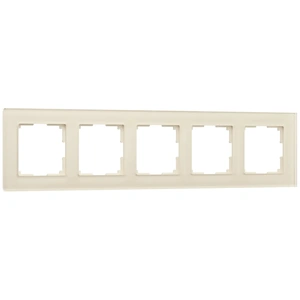 Изображение Рамка на 5 постов (молочный, стекло) W0051141