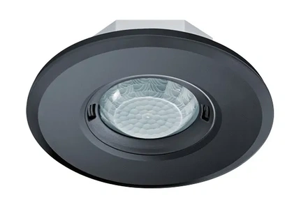 Изображение Датчик присутствия ESYLUX PD-FLAT 360i/8 ROUND BLACK KNX (EP10451768)