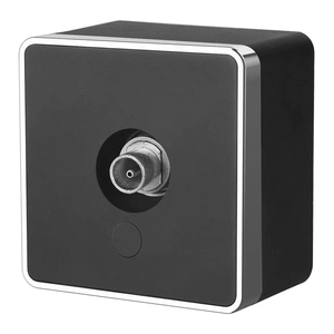 Изображение ТВ-розетка оконечная Gallant (черный/хром) W5083035