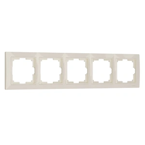 Изображение Рамка на 5 постов (слоновая кость, basic) W0052003