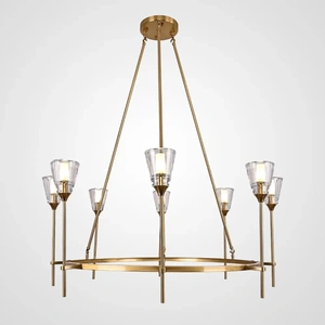 Изображение Люстра Torche De Verre Round Chandelier 8 By Imperiumloft