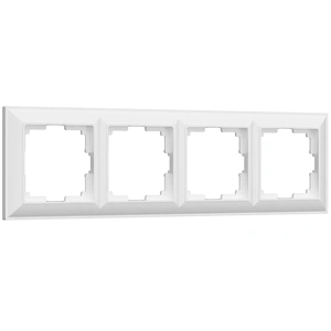 Изображение Рамка на 4 поста (белый) W0042201