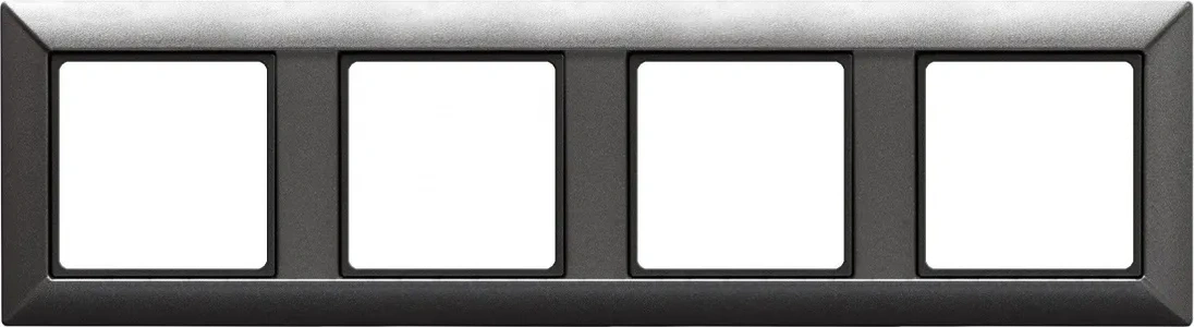Изображение Рамка на 4 поста Eco Profi антрацит EP484AN Jung