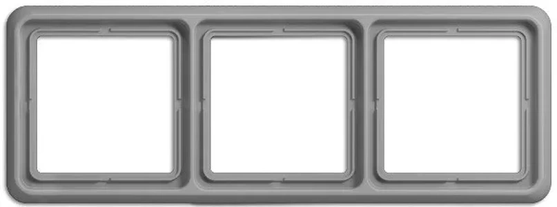 Изображение Рамка тройная, горизонтальная/вертикальная, Jung CD 500, серый CD583GR CD 500