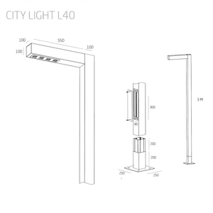 Изображение Консольный парковый светильник CITYLIGHT L