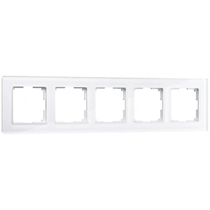 Изображение Рамка на 5 постов (белый,стекло) W0051101