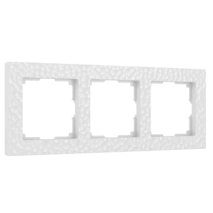 Изображение Рамка на 3 поста (белый) W0032401
