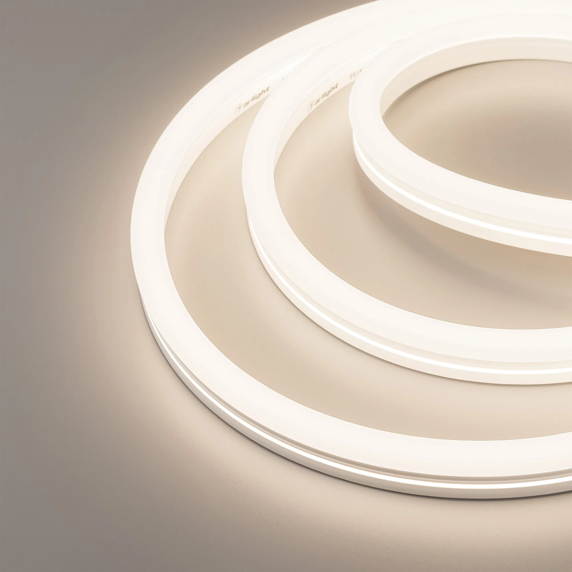 Лента герметичная MOONLIGHT-SIDE-X336-12x24mm 230V Warm3500 (11 W/m, IP65, 50m, wire x1) (Arlight, Грибовидная форма) - Изображение