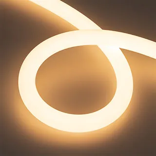 Лента герметичная MOONLIGHT-TOP-A336-D30mm 24V Warm3000 (14.4 W/m, IP65, 5m, wire x1) (Arlight, Вывод прямой, 3 года) - Изображение