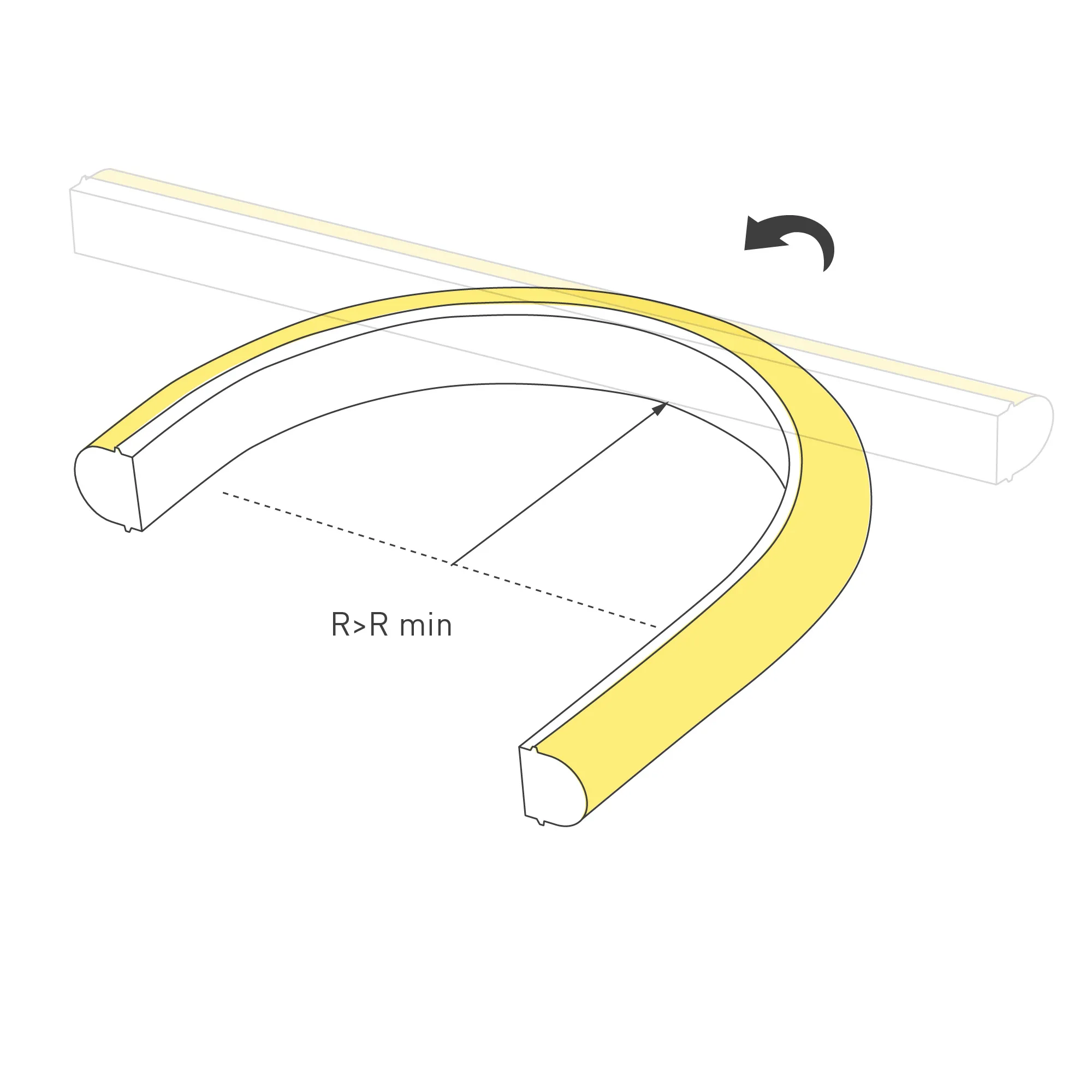 Лента светодиодная герметичная MOONLIGHT-TOP-A140-16x15mm 24V Day5000 (9.6 W/m, IP65, 2835, 5m, wire x1) (Arlight, Вывод вниз, 3 года) - Изображение
