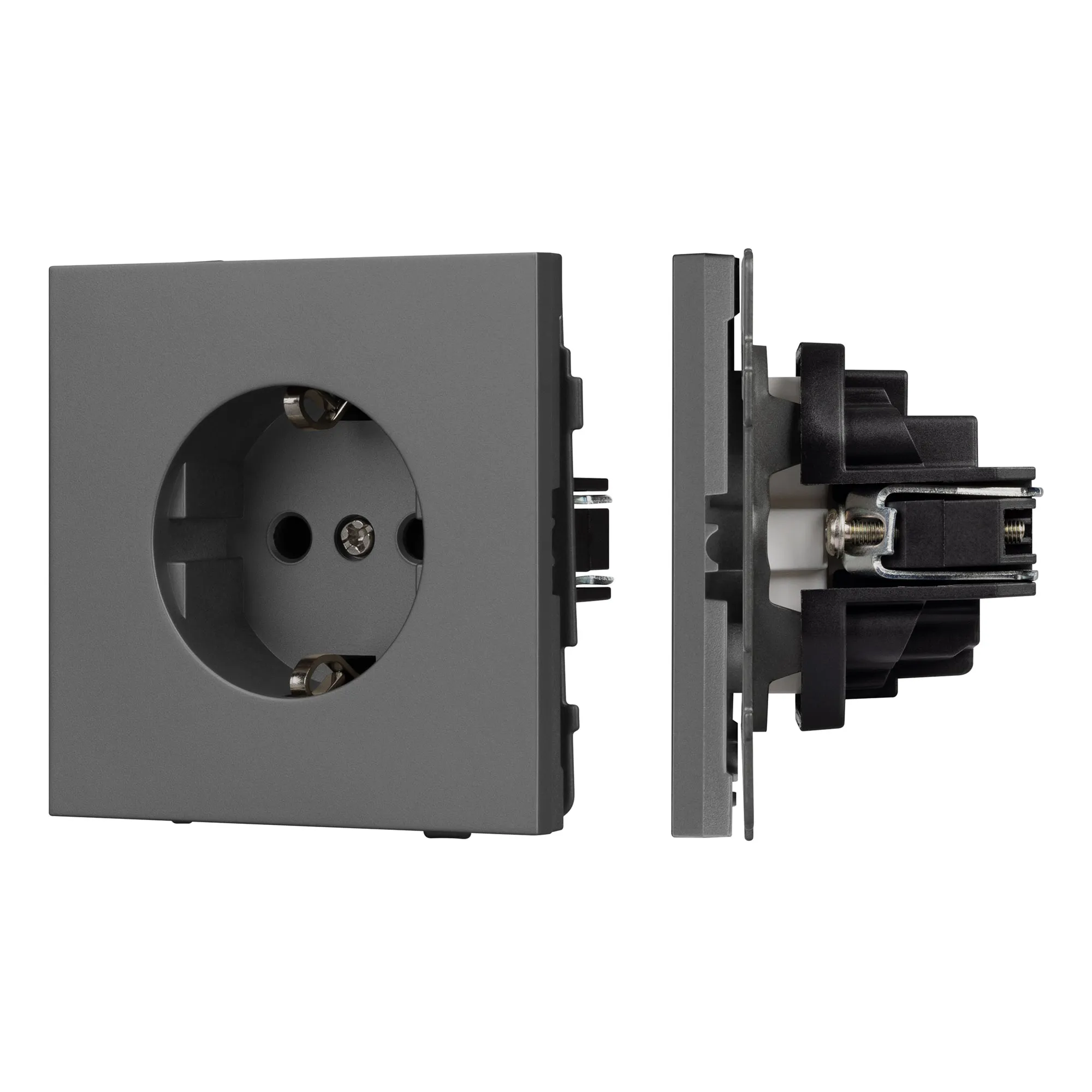 Механизм электрической розетки SCT-NOBE-MEU1-SFPL-GR (230V, 16A) (Arlight, -) - Изображение