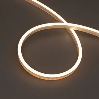 Лента герметичная WAVE-SIDE-PU-A120-06x12mm 24V Warm3500 (8 W/m, IP68, 5m, wire x2) (Arlight, Вывод боковой, 3 года) - Изображение