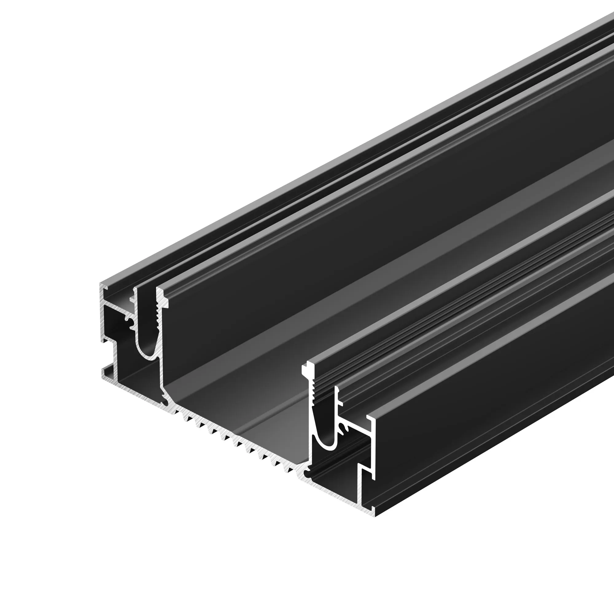 Профиль STRETCH-41-CEIL-CENTER-2000 BLACK (Arlight, Алюминий) - Изображение