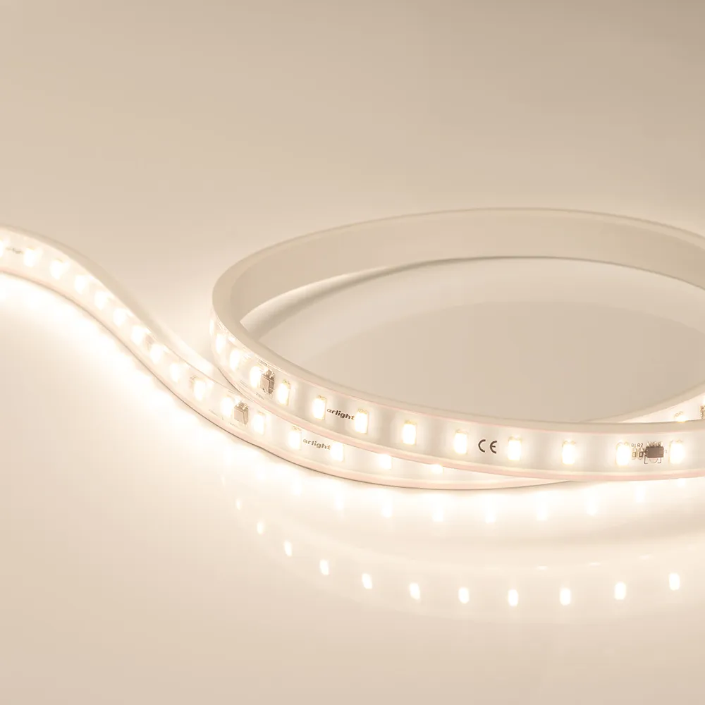Лента светодиодная ARL-50000PC-220V Warm3000 (3056, 72 LED/m, IP65) (Arlight, 14 Вт/м, IP65)