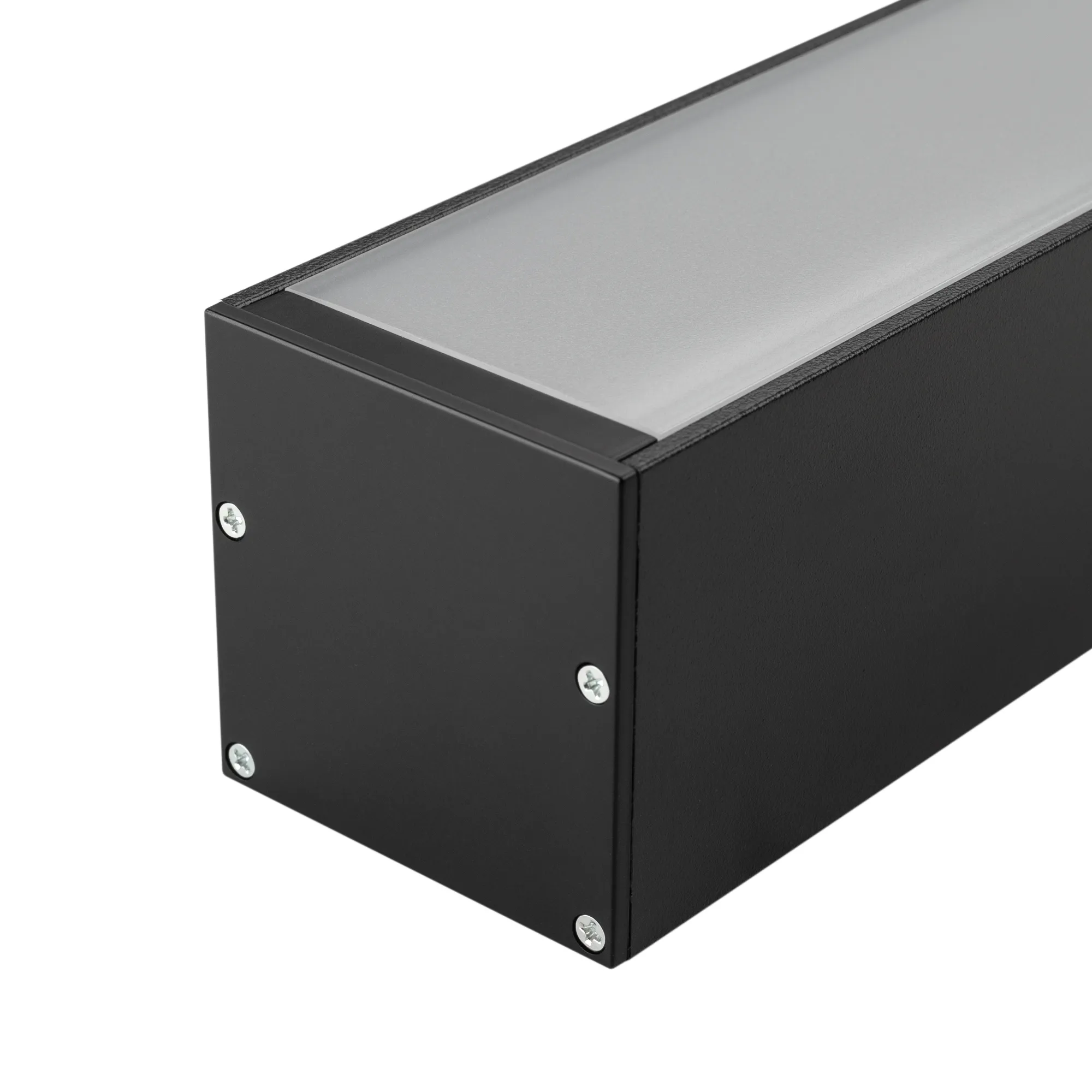 Профиль с экраном SL-LINE-5050-2500 BLACK+OPAL (Arlight, Алюминий) - Изображение