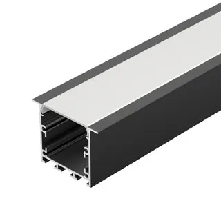 Профиль LINIA49-F-M-2000 BLACK (Arlight, Алюминий) - Изображение