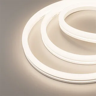 Лента герметичная MOONLIGHT-SIDE-X336-12x24mm 230V Warm3500 (11 W/m, IP65, 50m, wire x1) (Arlight, Грибовидная форма) - Изображение