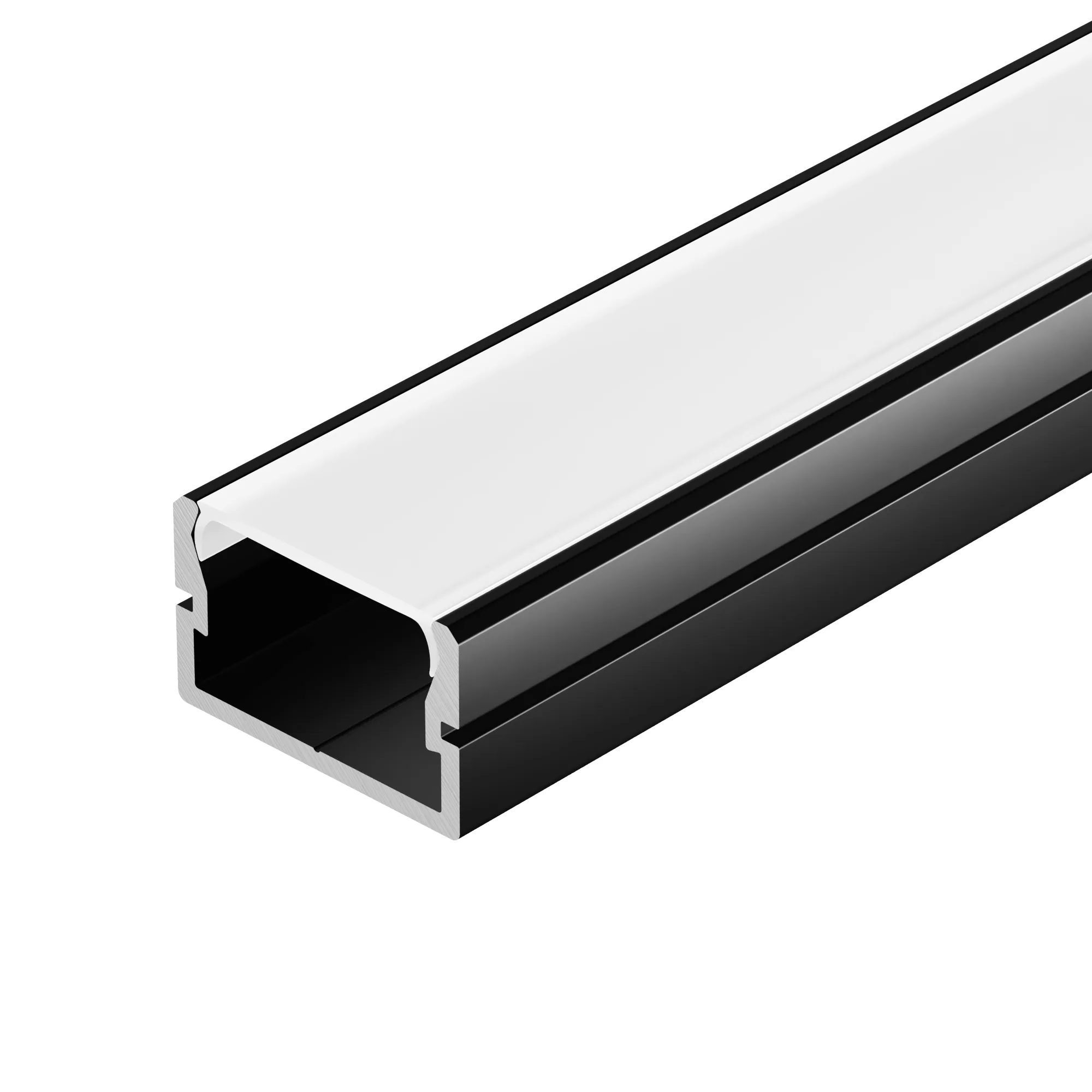 Профиль SILER-2000 ANOD BLACK (Arlight, Алюминий) - Изображение