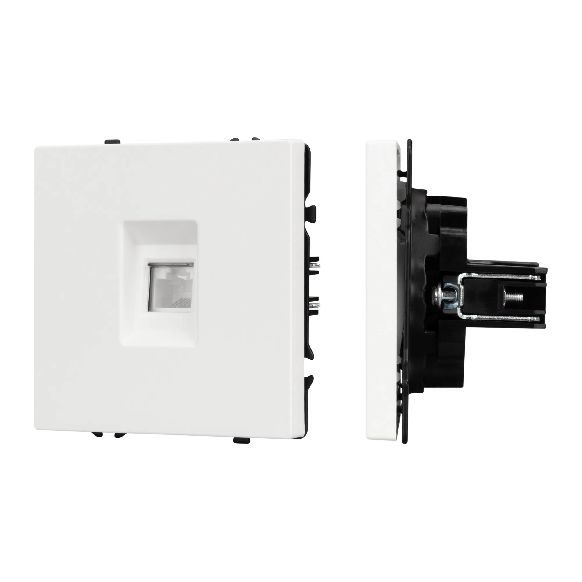 Механизм компьютерной розетки SCT-NOBE-MPC1-SFPL-WH (RJ-45, CAT6) (Arlight, -) - Изображение